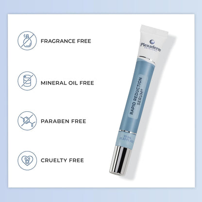 Plexaderm Rapid Reduction Eye Serum - Visibly ReducesUnder-Eye Bags, Wrinkles, Dark Circles, Fine Lines & Crow'sFeet Instantly, Anti Aging Wrinkle Remover for Face, Full SizeTube